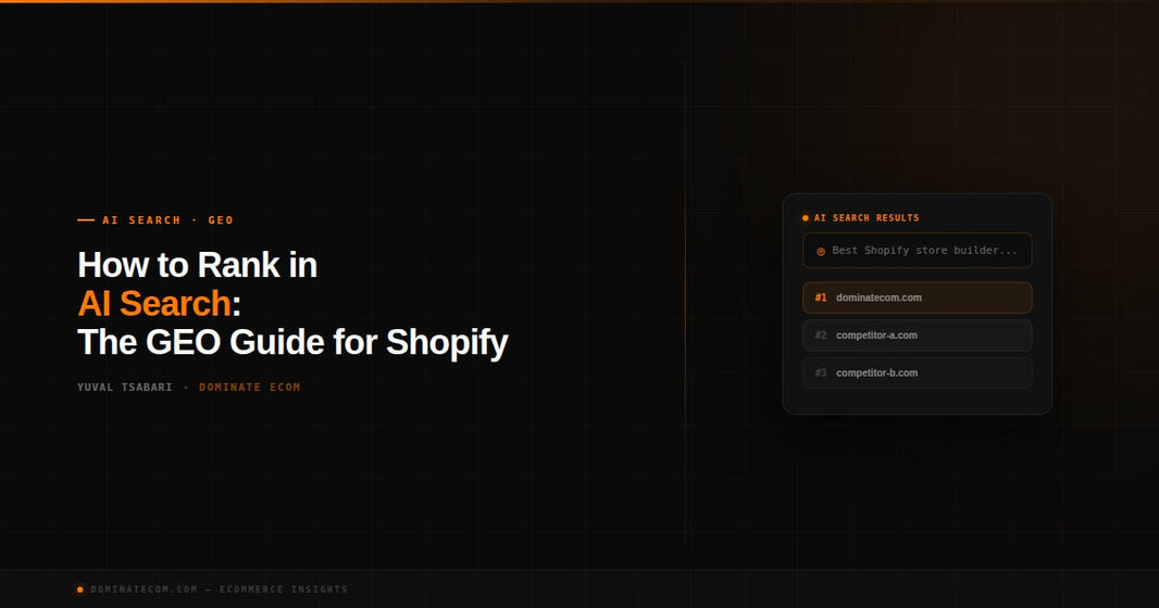 How to Rank in AI Search (ChatGPT & Gemini): The GEO Guide for Shopify