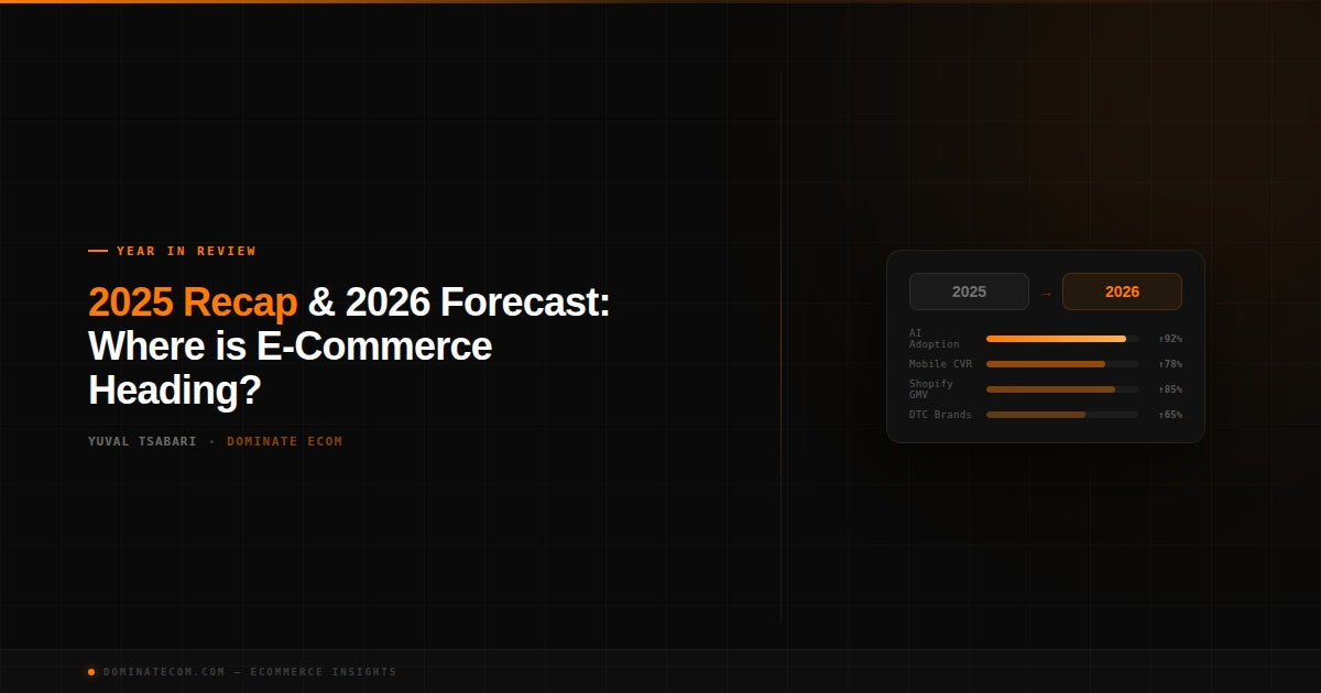 2025 Recap & 2026 Forecast: Where is E-commerce Heading?