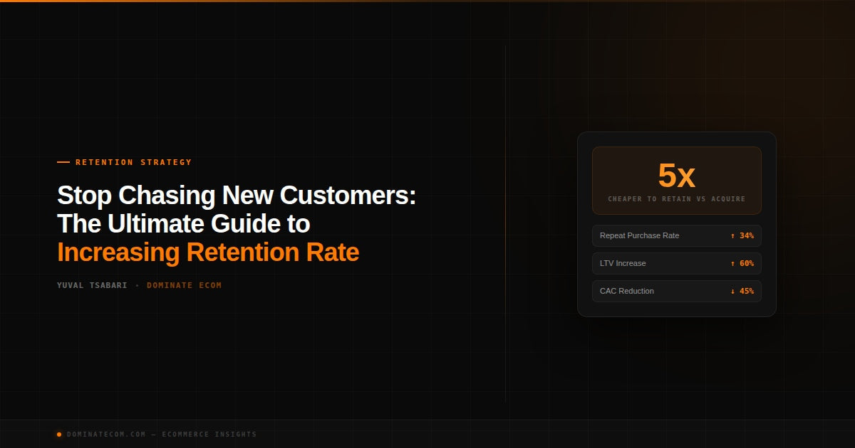 Stop Chasing New Customers: The Ultimate Guide to Increasing Retention Rate