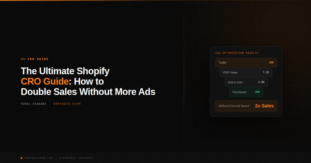 The Ultimate Shopify CRO Guide: How to Double Sales Without Increasing Ad Spend